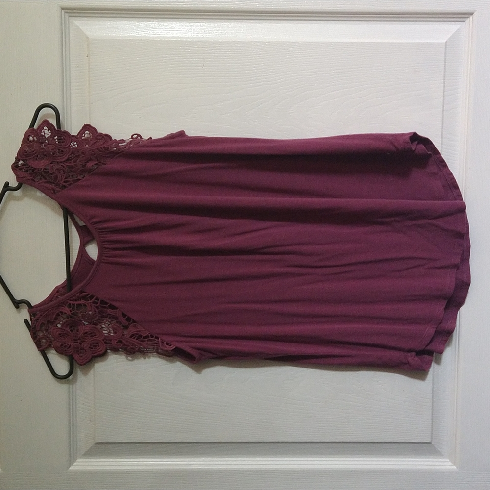 No Boundaries Purple Tanktop with Lace